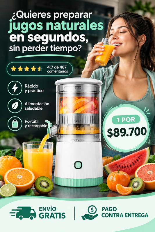 ¡PROMO! Mini Exprimidor de frutas Eléctrico Recargable